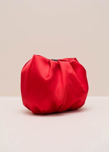 Phase Eight Red Satin Bags Red USA | 3145892-ZN